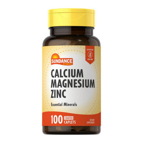 Sundance, Calcium Magnesium Zinc Coated Caplets, 100 Tabs Sundance