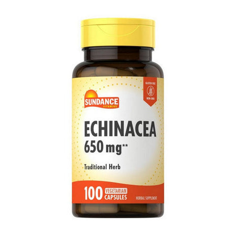 Sundance, Echinacea Vegetarian, 650 Mg, 100 Caps Sundance