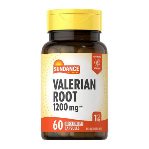 Sundance, Valerian Root Quick Release, 1200 Mg, 60 Caps Sundance