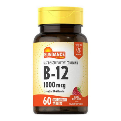 Sundance, Vitamin B12 Fast Dissolve, 1000 Mcg, 60 Tabs Sundance