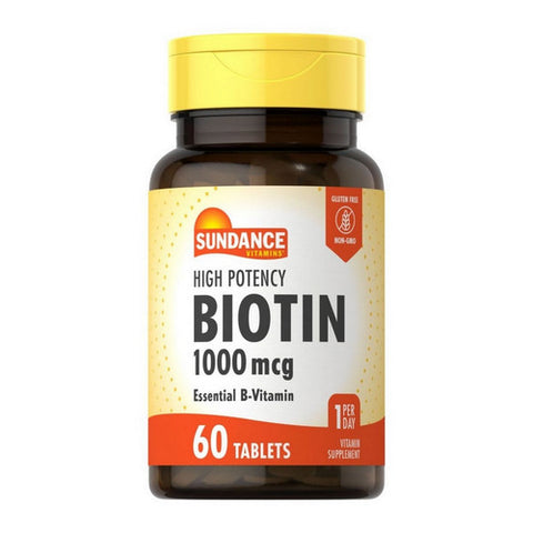Sundance, High Potency Biotin Tablets, 1000 mcg, 60 Tabs