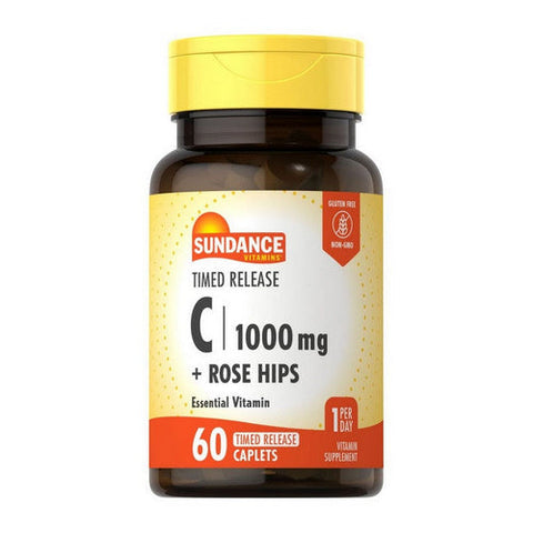 Sundance, Vitamin C With Rose Hips, 100 Mg, 60 Tabs Sundance