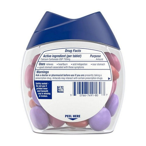 Tums, Extra Strength Antacid Chewy Bites Assorted Berries, 32 Each