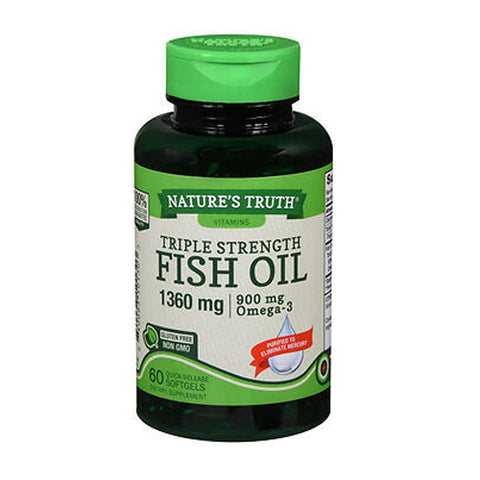 Nature's Truth, Fish Oil Softgels, 1360 Mg, 60 Caps