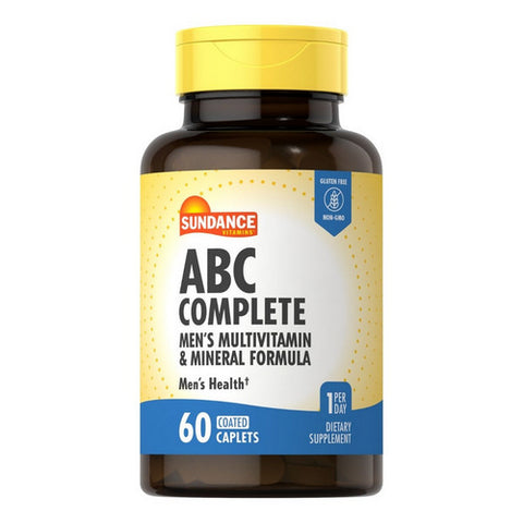 Sundance, ABC Complete Men'S Multivitamin & Mineral Formula Coated Caplets, 60 Tabs