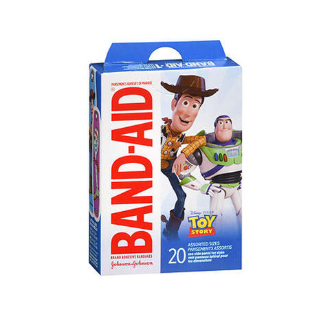 Band-Aid, Adhesive Bandages Assorted Sizes Toy Story 4, 20 Each