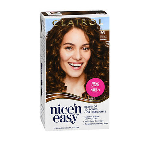 Nice 'n Easy, Hair Color 5G Medium Golden Brown, 1 Each