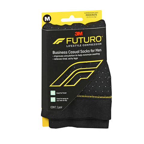 Futuro, Lifestyle Compression Business Casual Socks for Men Moderate, 1 Each