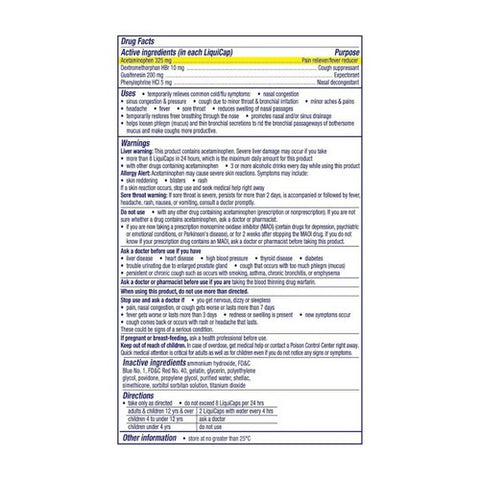 Vicks, Dayquil Severe Cold And Flu Liquicaps, 24 Count Vicks