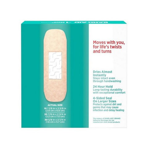 Band-Aid, Skin-Flex Adhesive Bandages Assorted Sizes, 60 Each Band-Aid