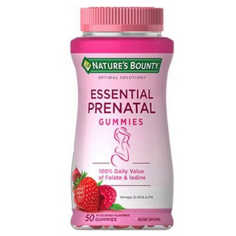Nature's Bounty, Nature's Bounty Optimal Solutions Essential Prenatal Gummies, 50 Each Nature's Bounty
