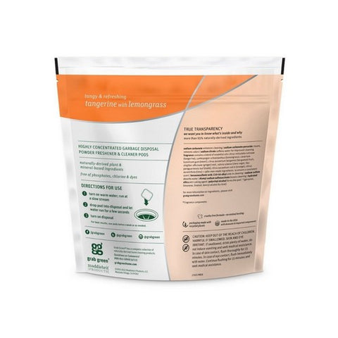 Grab Green, Disposal Freshener and Cleaner, 12 Count