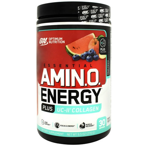 Optimum Nutrition, Amino Energy + UC II Collagen, Fruit Fiesta 9.5 Oz