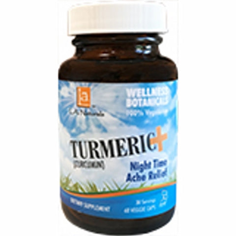 L. A .Naturals, Turmeric+ PM Ache Control, 60 Veg Caps