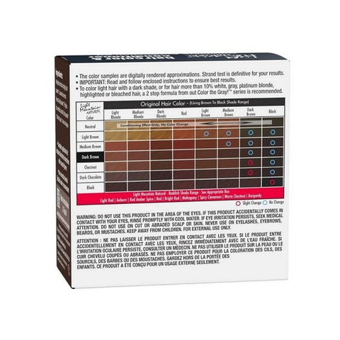 Light Mountain, Natural Hair Colour And Conditioner Dark Brown, Dark-Brown 4 Oz