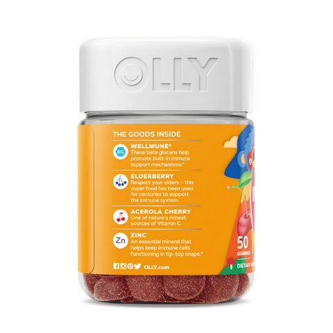 Olly, Kids Immunity, 0, 50 Gummies