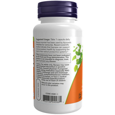 Now Foods, Bacopa Extract, 450mg, 90 Veg Caps