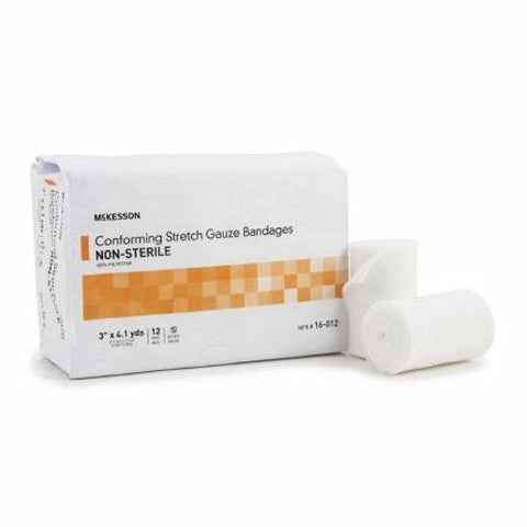 McKesson, Conforming Stretch Gauze Bandages Non Sterile 3 In X 4 1/10 Yards, Count of 12 McKesson