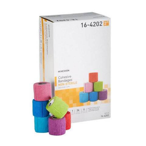 McKesson, Cohesive Bandage 2 Inch X 5 Yard Self-adherent Closure 16-4202, 1 Pack