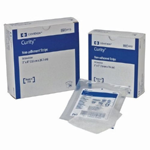 Cardinal, Oil Emulsion Impregnated Dressing Rectangle 3 X 8 Inch Sterile 6115, Box Of 36