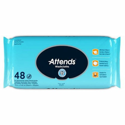 Personal Wipe Aloe/Vitamin E Scented 48 Count by Attends