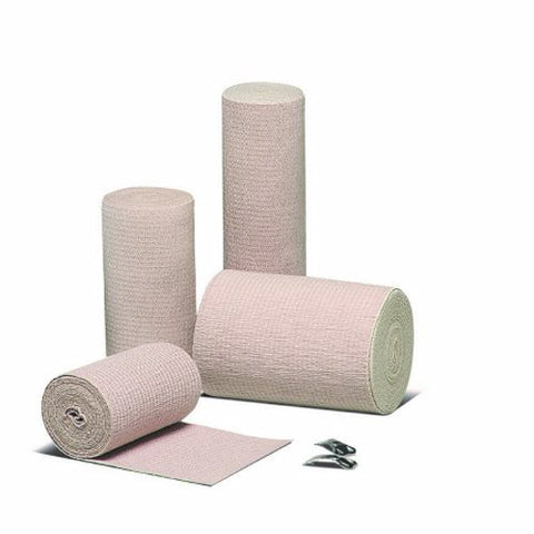 Hartmann Usa Inc, Elastic Bandage Econo-Wrap  LF 4 Inch X 5 Yard Standard Compression Clip Detached Closure Tan NonSte, Count of 60