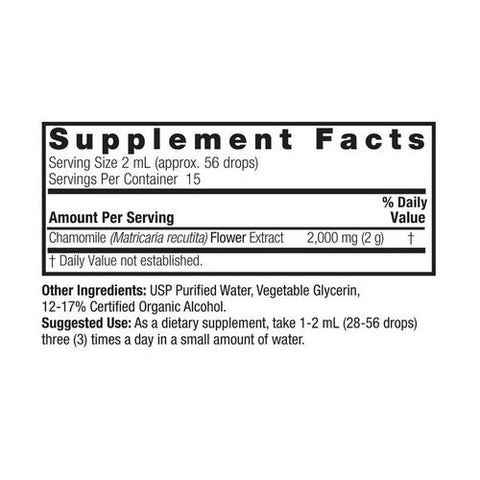 Nature's Answer, Chamomile Flower Low Alcohol, 2000 Mg, 1 Oz Nature's Answer