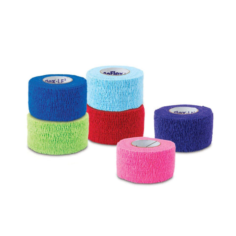 Andover Coated Products, Cohesive Bandage CoFlex Â·LF2 2 Inch X 5 Yard Standard Compression Self-adherent Closure Neon Pink /, Count of 36