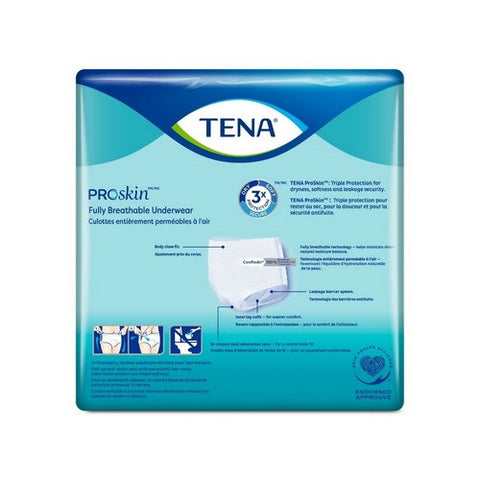 Tena, Unisex Adult Absorbent Underwear Pull On with Tear Away Seams X-Large 72425, Count of 12