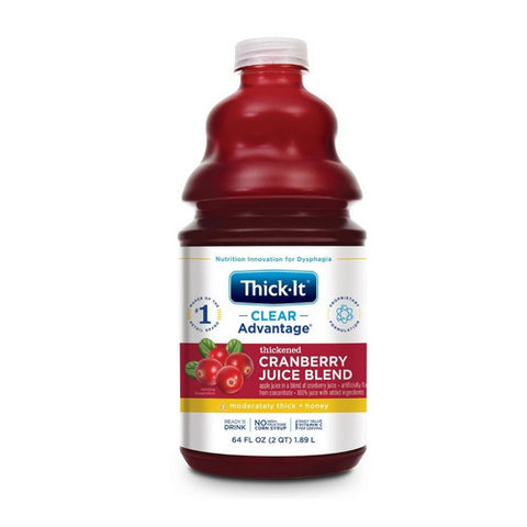 Thick-It, Thickened Beverage Thick-It  AquaCareH2O  64 oz. Container Bottle Cranberry Flavor Ready to Use Hone, Count of 4