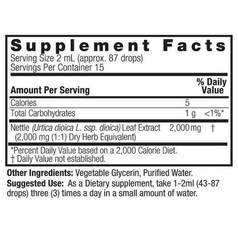 Nature's Answer, Nettle Leaf, Alcohol Free Extract 1 FL Oz