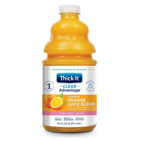 Kent Precision Foods, Thickened Beverage Thick-It  AquaCareH2O  64 oz. Container Bottle Orange Flavor Ready to Use Nectar, Count of 4