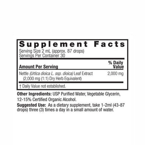 Nature's Answer, Nettle Leaf Low Alcohol, 2000 Mg, 2 Oz Nature's Answer