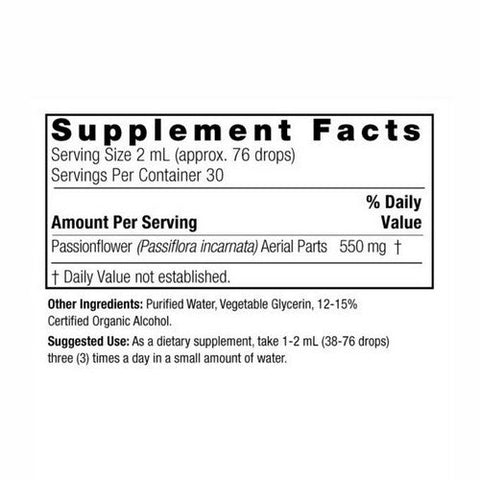 Nature's Answer, Passionflower Low Alcohol, 2000 Mg, 2 Oz Nature's Answer