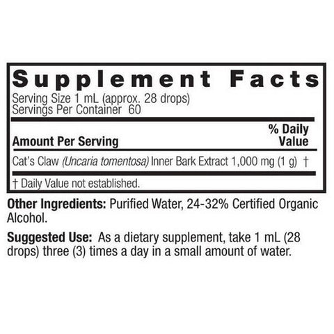 Nature's Answer, Cat'S Claw, 1000 Mg, 2 Oz