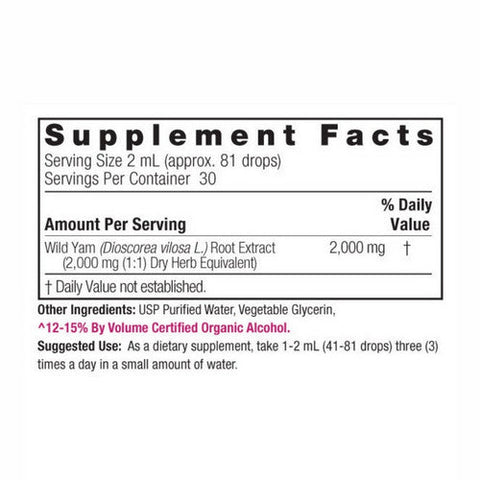 Nature's Answer, Wild Yam Low Alcohol, 2000 Mg, 2 Oz Nature's Answer