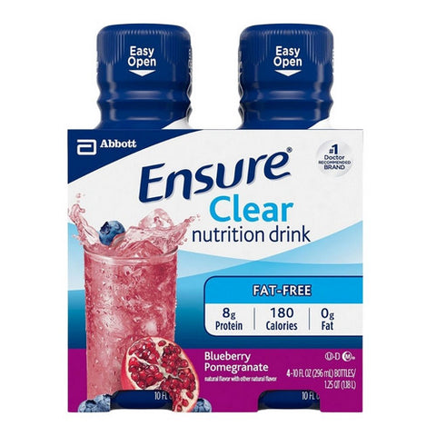 Abbott Nutrition, Oral Supplement Ensure Clear Nutrition Drink Blueberry Pomegranate, Count of 12