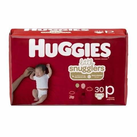 Huggies, Unisex Baby Diaper Little Snugglers Preemie Disposable Heavy Absorbency, Case Of 6