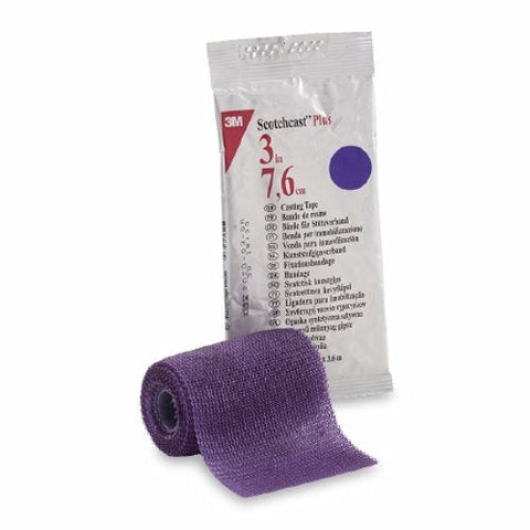 3M, Cast Tape 3M Scotchcast Plus 3 Inch X 12 Foot Fiberglass Purple, Count of 10 3M