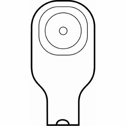 Hollister, Colostomy Pouch One-Piece System 9 Inch Length Flat 8642, Box Of 10