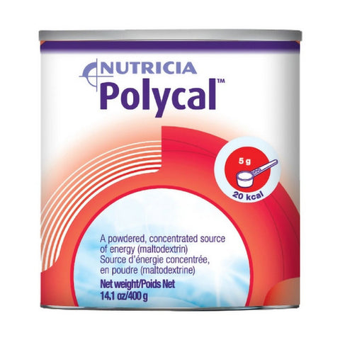 Nutricia North America, Oral Supplement PolyCal Unflavored 400 Gram Container Canister Powder, Count of 12
