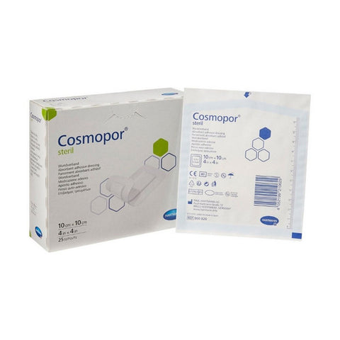 Hartmann Usa Inc, Adhesive Dressing Cosmopor  4 X 4 Inch NonWoven Square White Sterile, Case Of 8