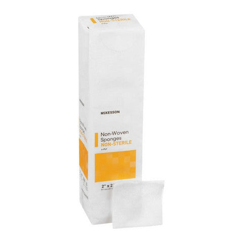 McKesson, Nonwoven Sponge 2 X 2 Inch 4-Ply NonSterile 92242000, Pack Of 200 McKesson