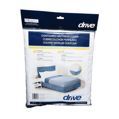 Drive Medical, Mattress Cover 36 X 80 X 6 Inch Vinyl For Twin Sized Mattresses 15010, Count of 1 Drive Medical