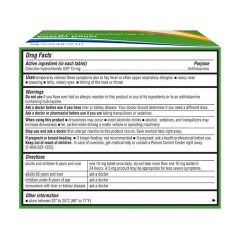 Auro Health, Cetirizine, 10mg, 30 Tabs