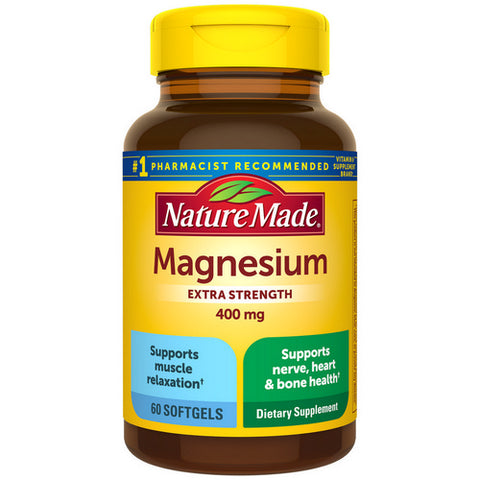 Nature Made, Magnesium Extra Strength, 400 mg, 60 Softgels