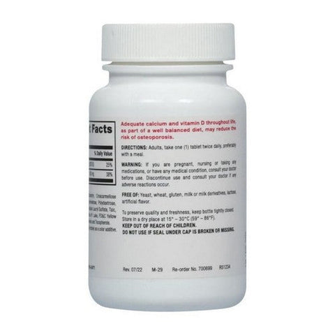 Major Pharmaceuticals, Oyster Shell Calcium with Vitamin D3, 500 Mg, 60 Tabs Major Pharmaceuticals