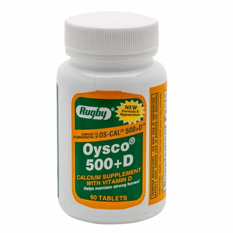 Major Pharmaceuticals, Oysco 500+ Vitamin D, 60 Tabs
