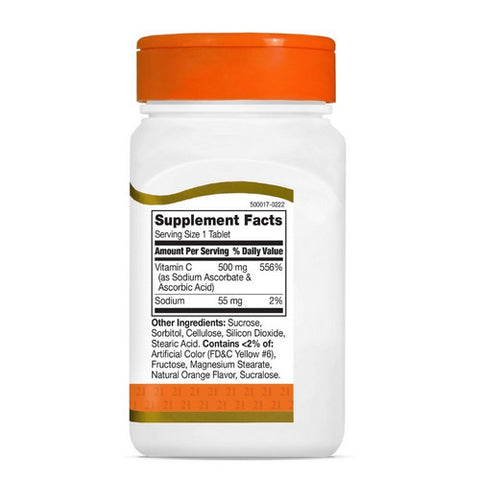 21st Century, Vitamin C, 500mg, 110 Tabs