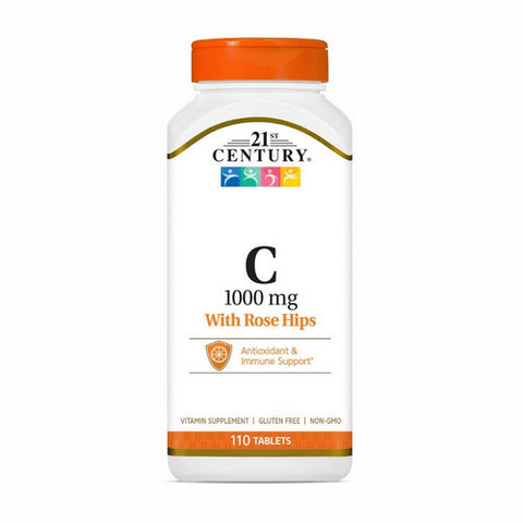 21st Century, Vitamin C with Rose Hips, 1000mg, 110 Tabs